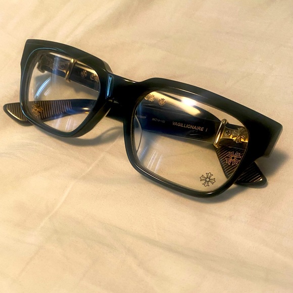Chrome Hearts Vagillionaire I Eyeglasses Gold Hardwsre - Picture 1 of 9